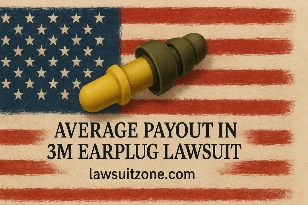 Visual representation of average payout in the 3M earplug lawsuit.