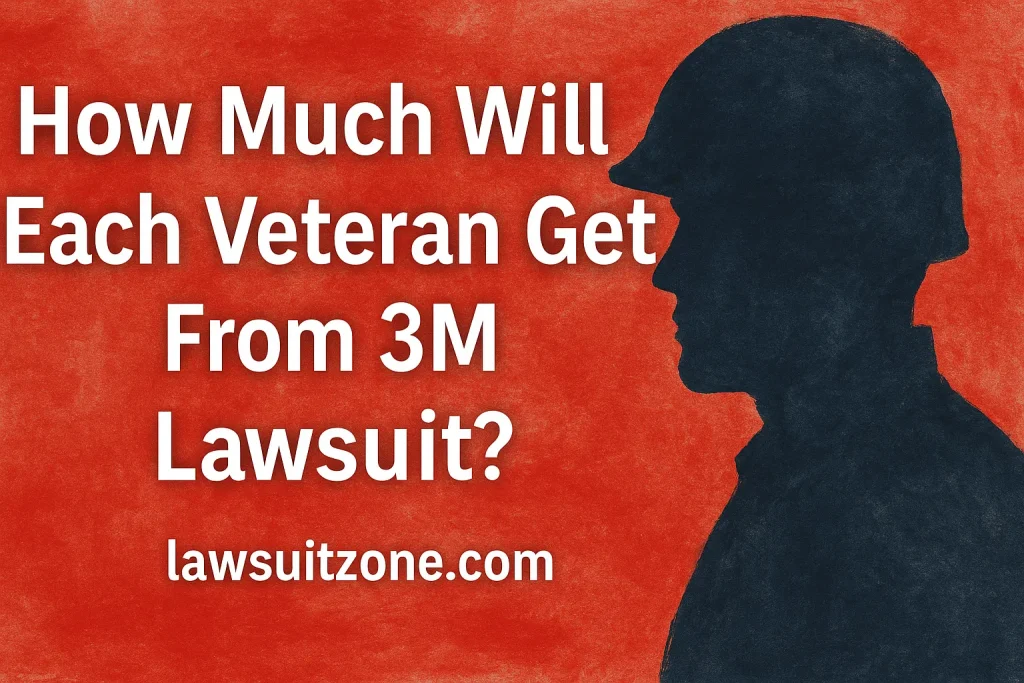 Graphic highlighting veterans’ voices and personal impact of the 3M lawsuit.