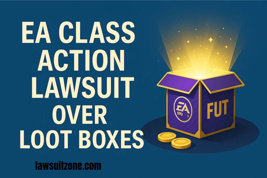 EA class action lawsuit over FIFA Ultimate Team loot boxes, highlighting gambling allegations and microtransaction controversy.