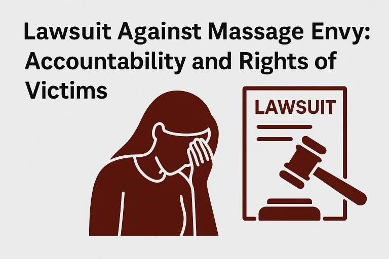 Massage Envy lawsuit feature image showing victim rights, legal accountability, and assault claim representation