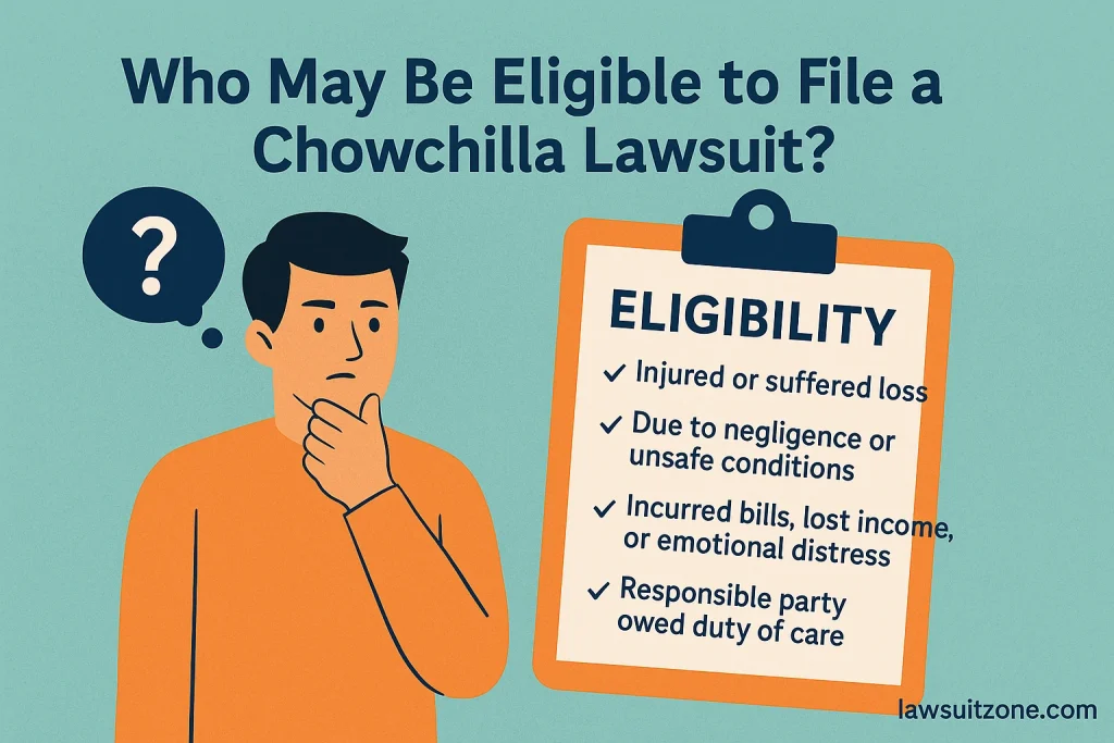Who may be eligible to file a Chowchilla lawsuit including injured victims and affected families