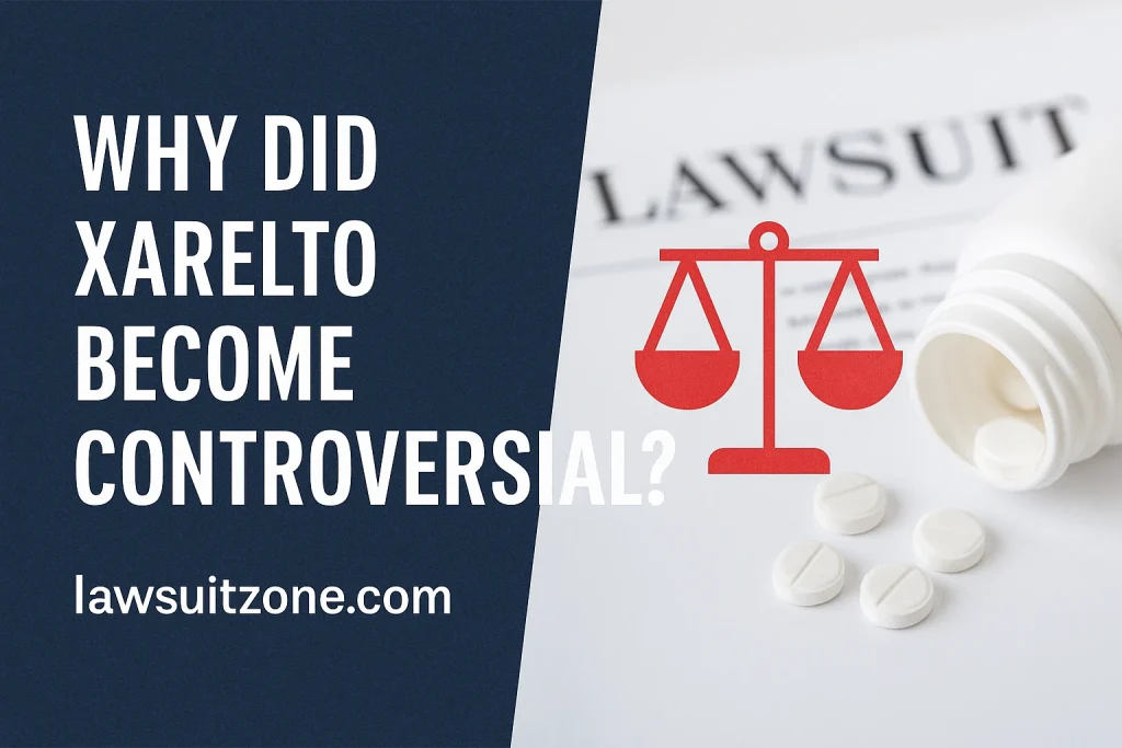 Why Xarelto became controversial due to bleeding risks and ongoing lawsuit claims