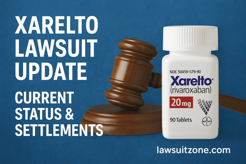 Xarelto lawsuit update showing current legal status and settlement information for injured patients
