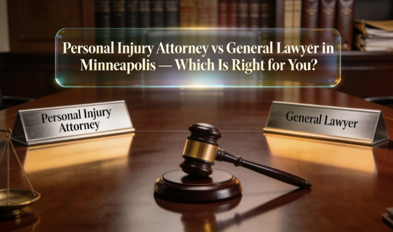 Personal Injury Attorney vs General Lawyer in Minneapolis — Which Is Right for You?