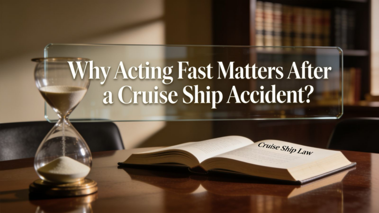 Why Acting Fast Matters After a Cruise Ship Accident?