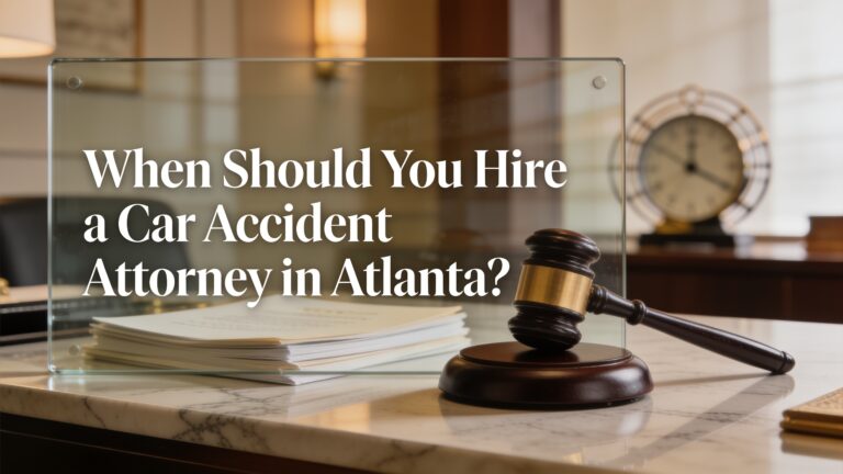 When Should You Hire a Car Accident Attorney in Atlanta?