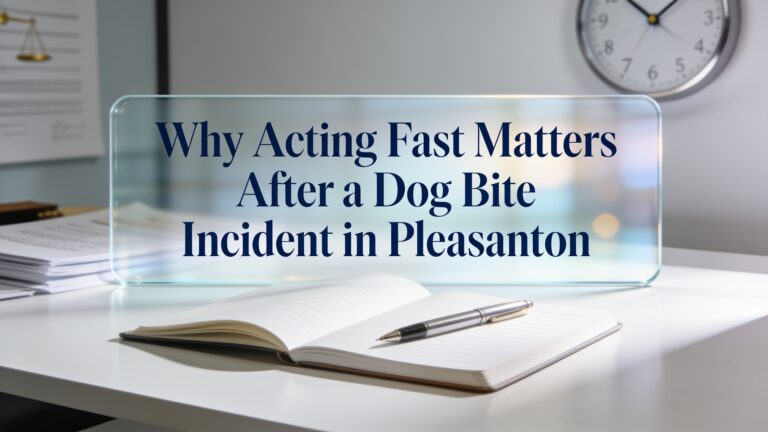 Why Acting Fast Matters After a Dog Bite Incident in Pleasanton